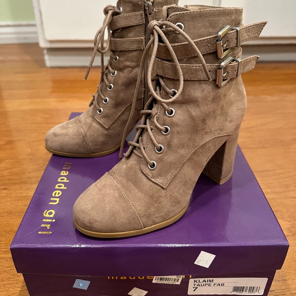 Madden Girl Klaim Combat Booties
